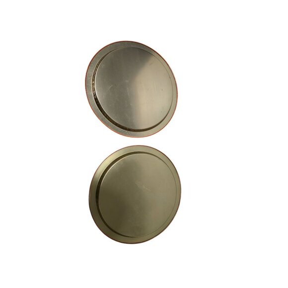 Retro Christmas tin tray set Teddy bear anthropomorphic Holiday serving platter - Picture 8 of 10